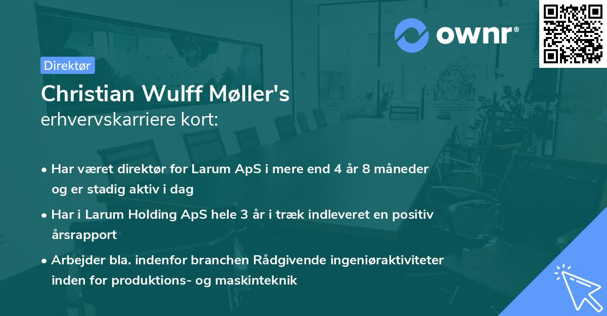 Christian Wulff Møller's erhvervskarriere kort