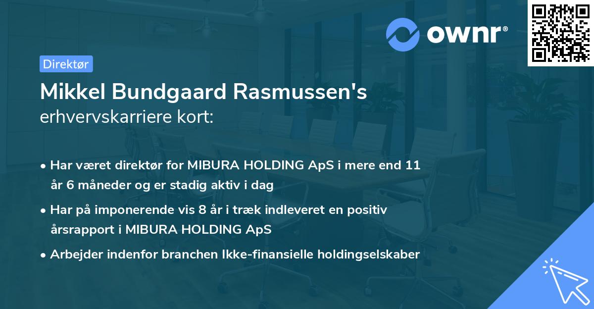 Mikkel Bundgaard Rasmussen's erhvervskarriere kort