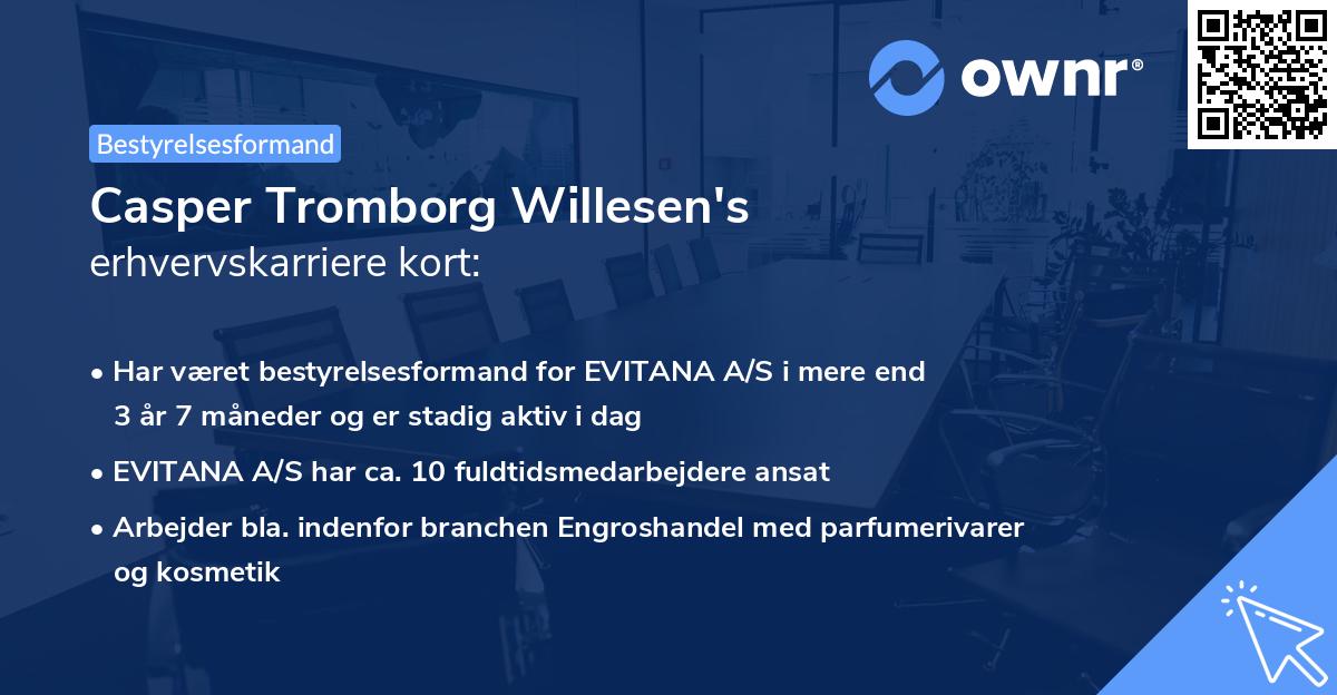Casper Tromborg Willesen's erhvervskarriere kort