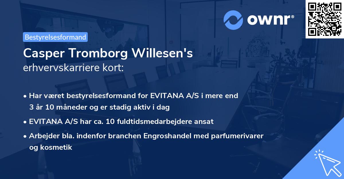 Casper Tromborg Willesen's erhvervskarriere kort