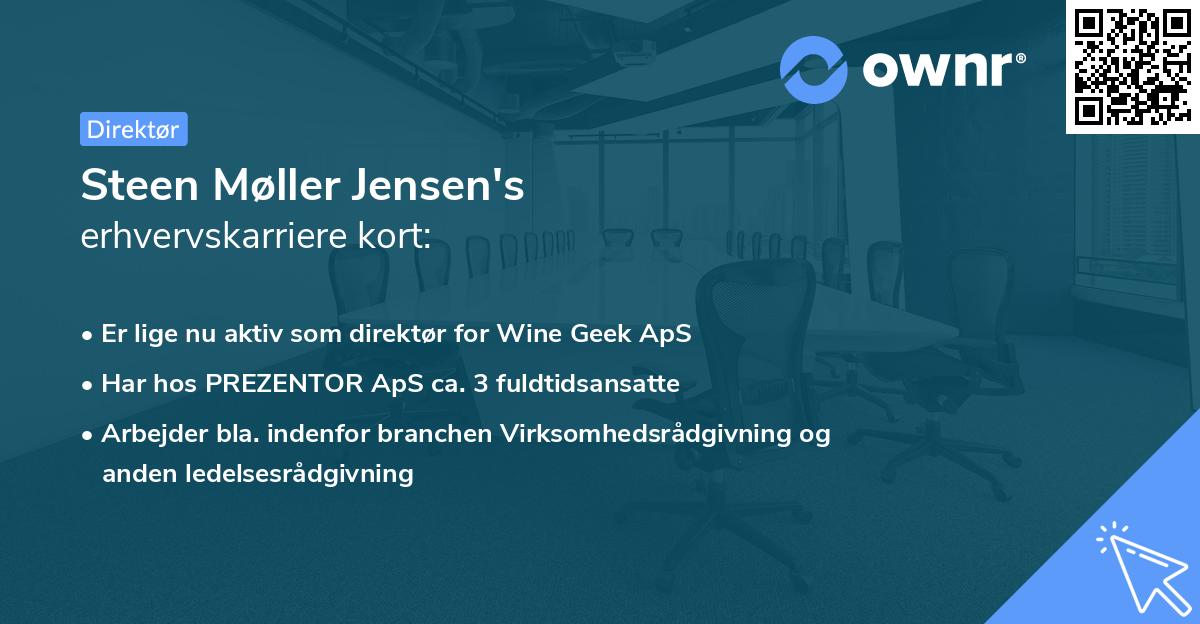 Steen Møller Jensen's erhvervskarriere kort