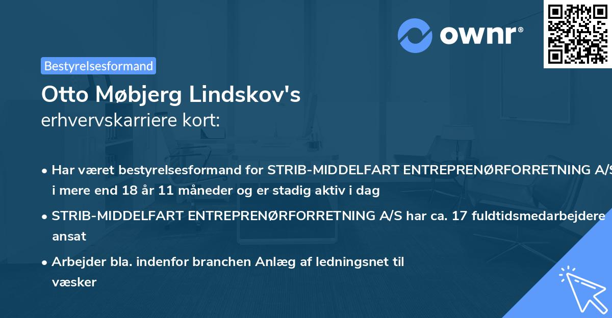 Otto Møbjerg Lindskov's erhvervskarriere kort