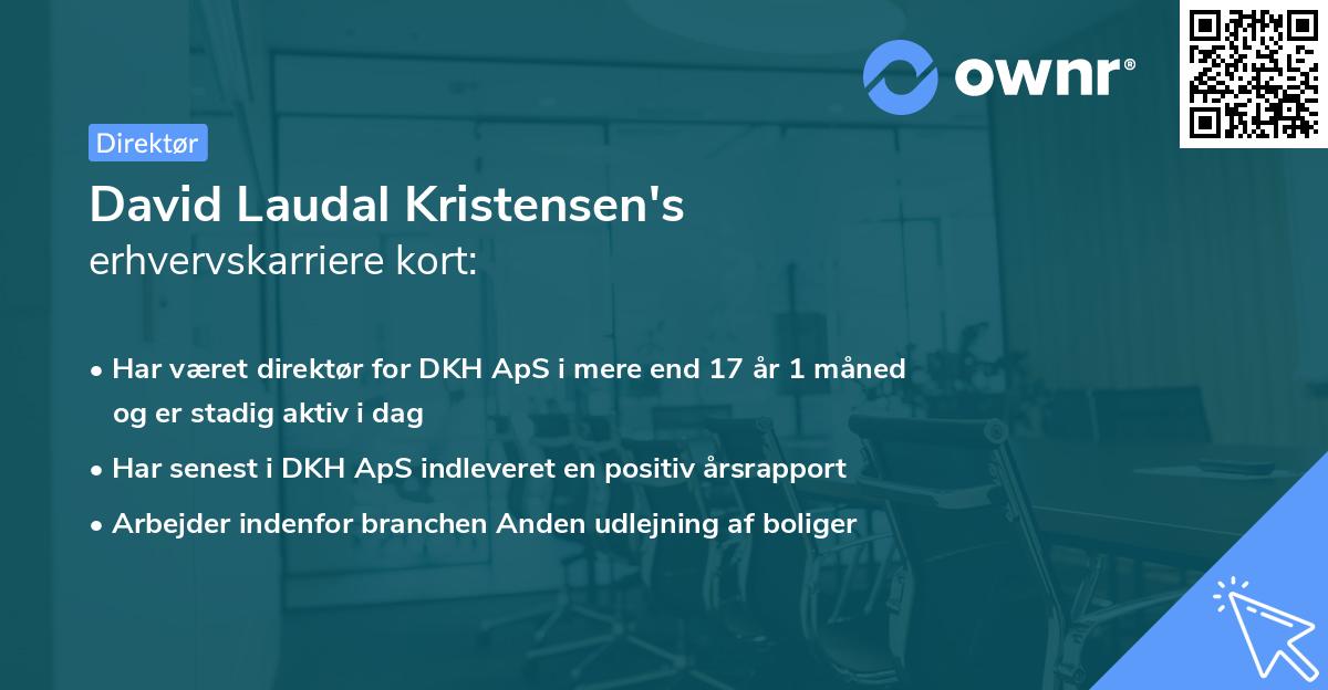 David Laudal Kristensen's erhvervskarriere kort