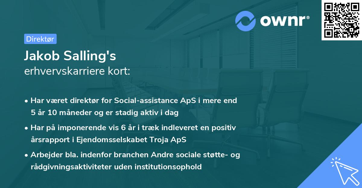 Jakob Salling's erhvervskarriere kort