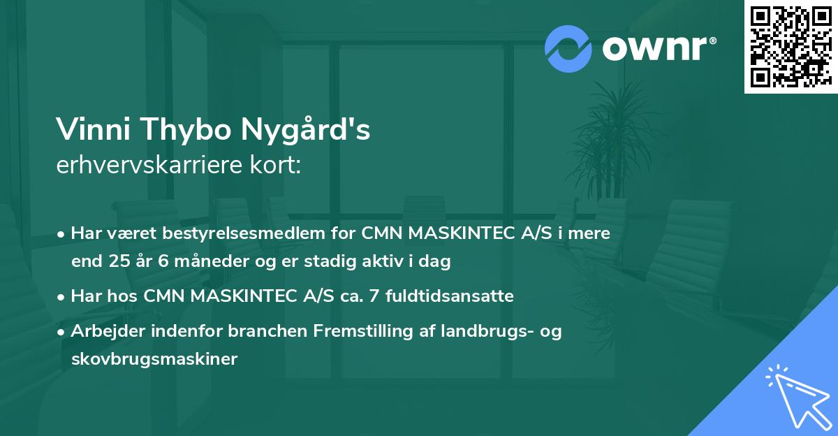 Vinni Thybo Nygård's erhvervskarriere kort