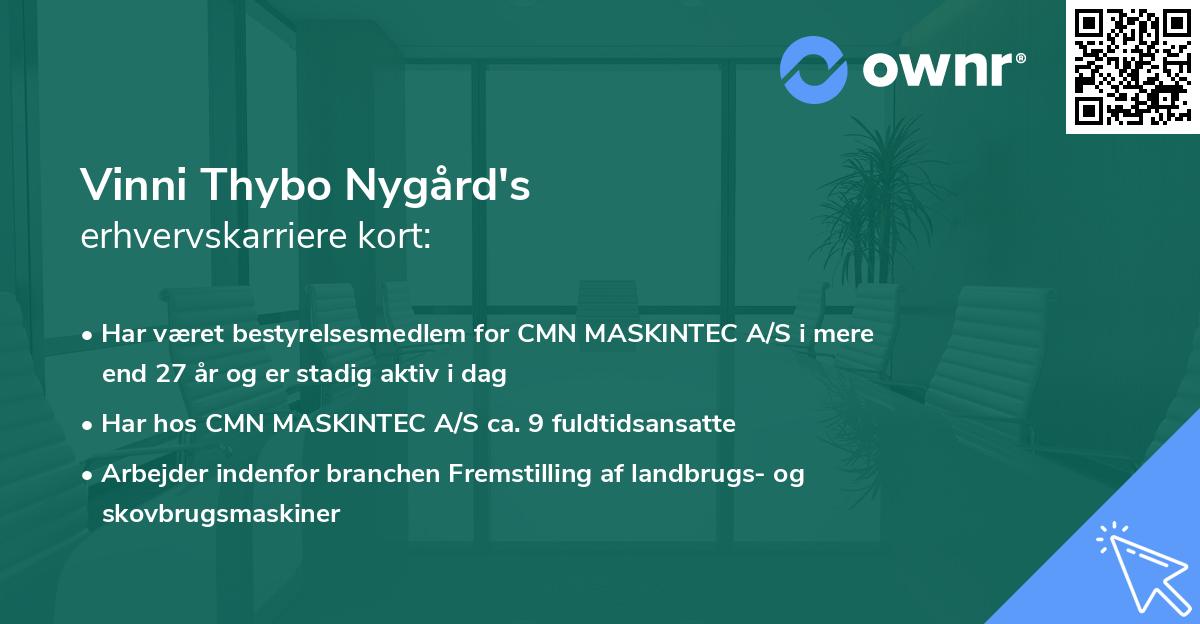 Vinni Thybo Nygård's erhvervskarriere kort
