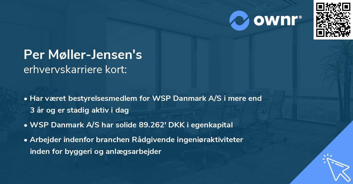 Per Møller-Jensen's erhvervskarriere kort