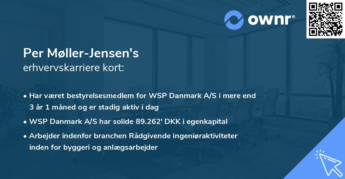 Per Møller-Jensen's erhvervskarriere kort