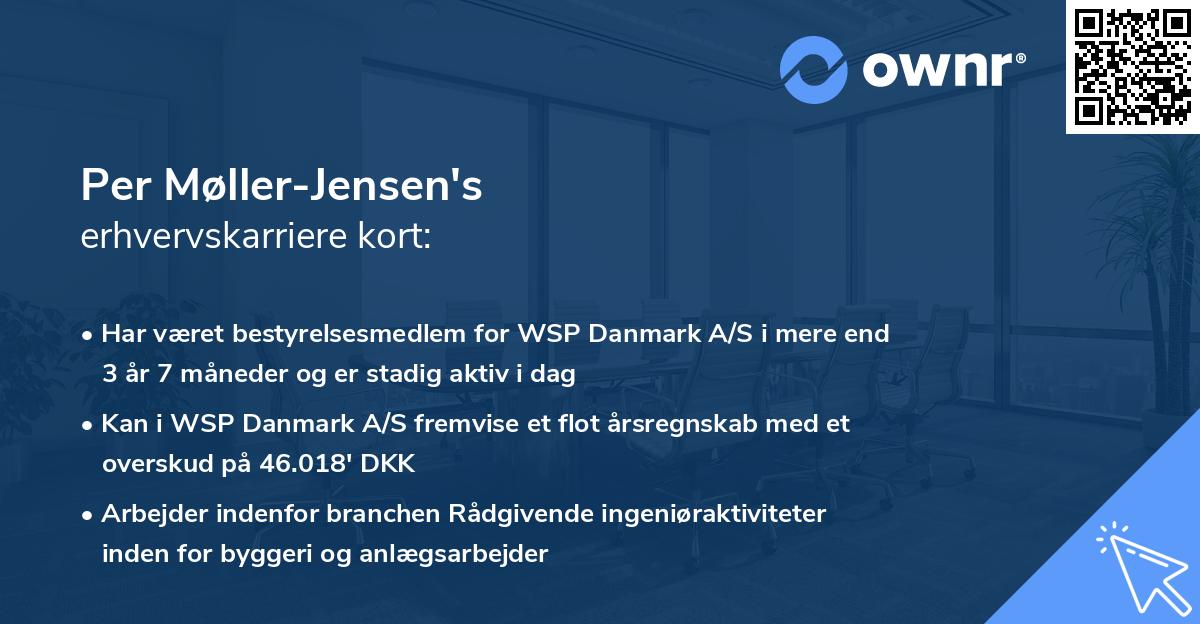 Per Møller-Jensen's erhvervskarriere kort