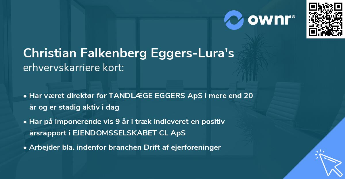 Christian Falkenberg Eggers-Lura's erhvervskarriere kort