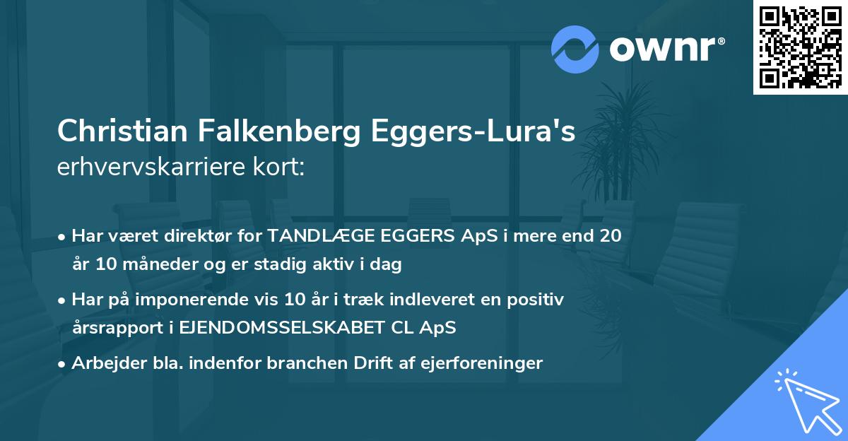 Christian Falkenberg Eggers-Lura's erhvervskarriere kort