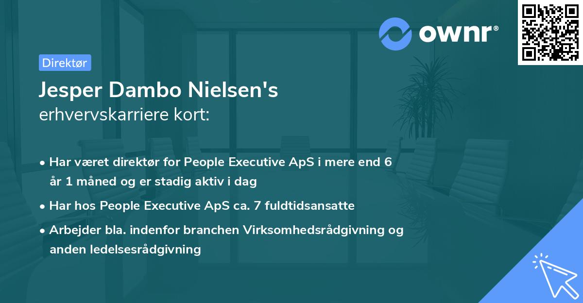 Jesper Dambo Nielsen's erhvervskarriere kort