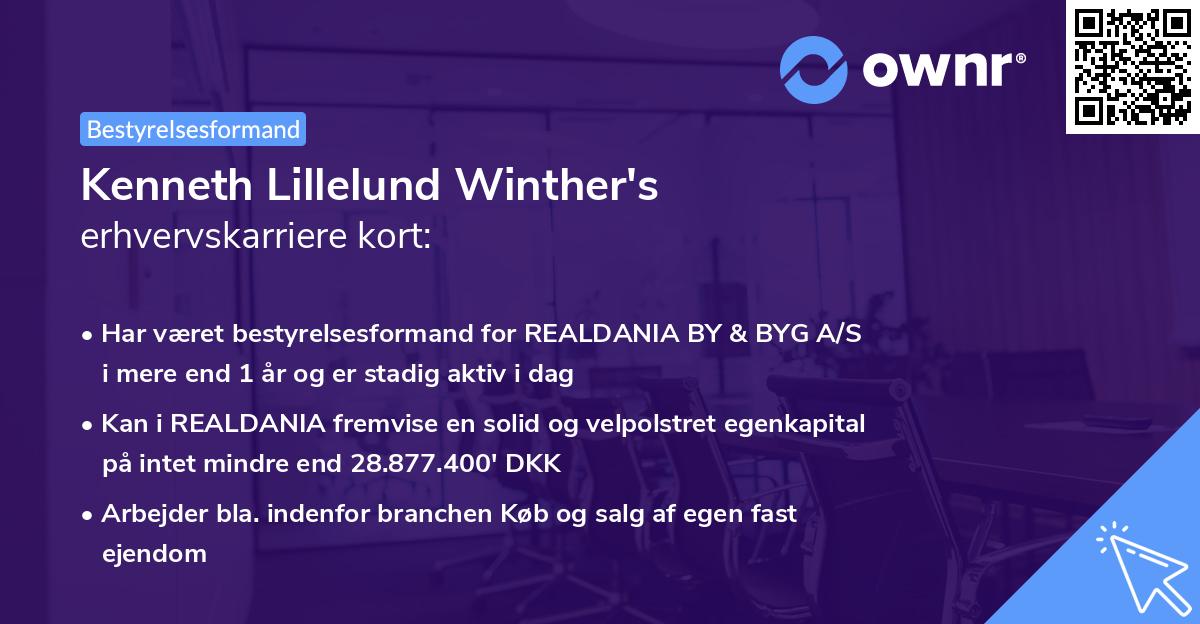 Kenneth Lillelund Winther's erhvervskarriere kort