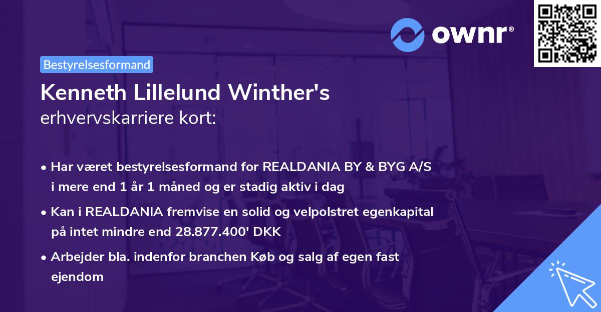 Kenneth Lillelund Winther's erhvervskarriere kort