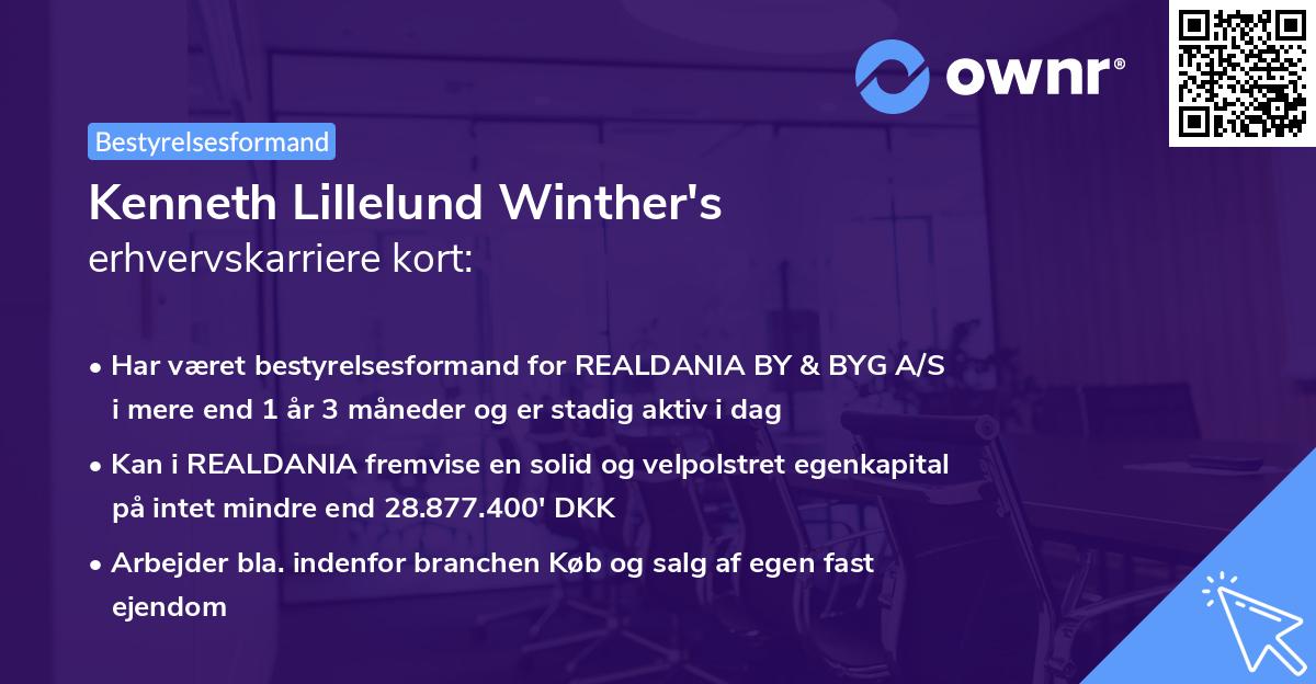 Kenneth Lillelund Winther's erhvervskarriere kort