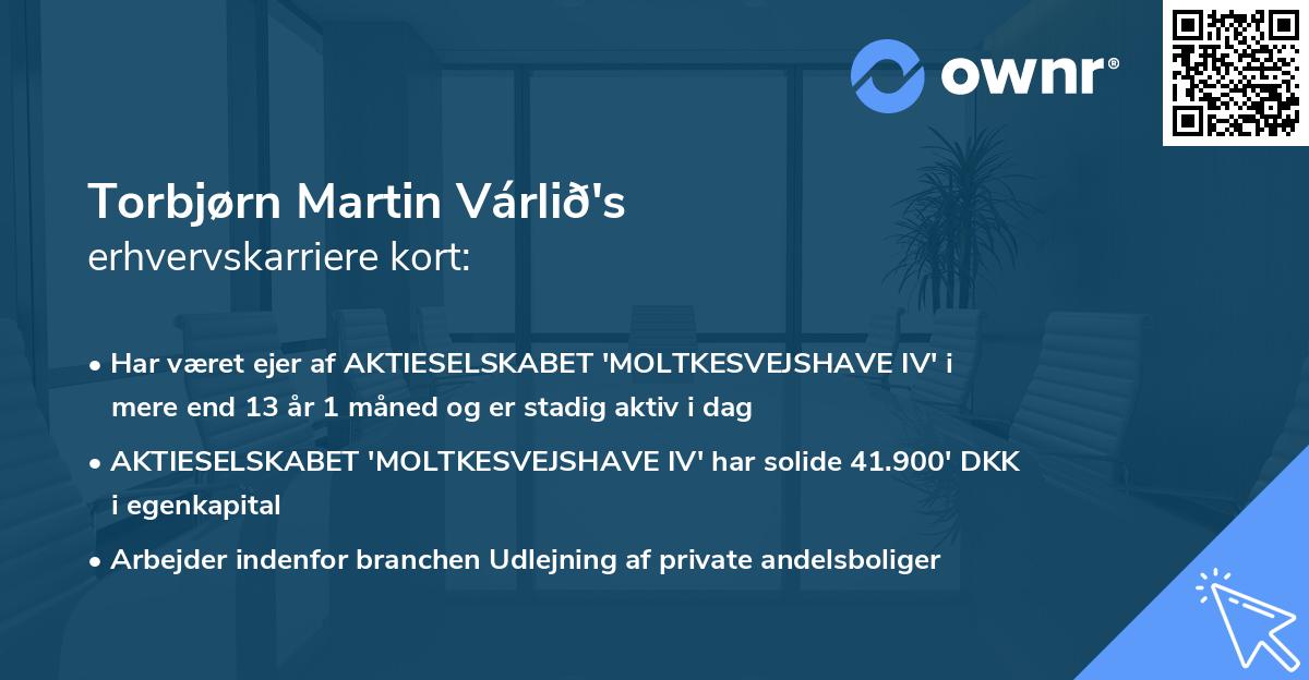 Torbjørn Martin Várlið's erhvervskarriere kort