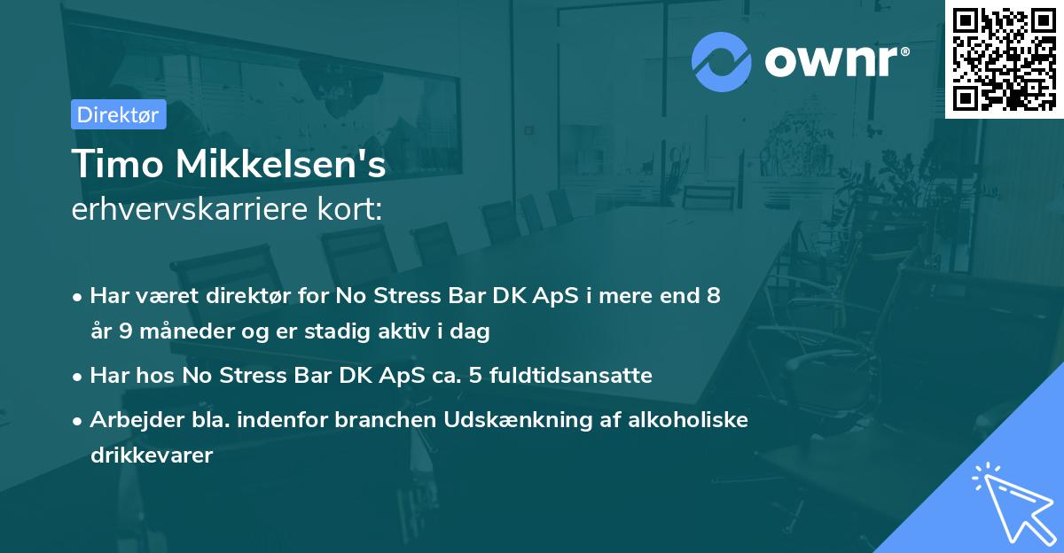 Timo Mikkelsen's erhvervskarriere kort