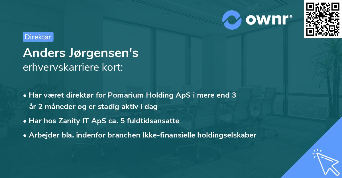 Anders Jørgensen's erhvervskarriere kort