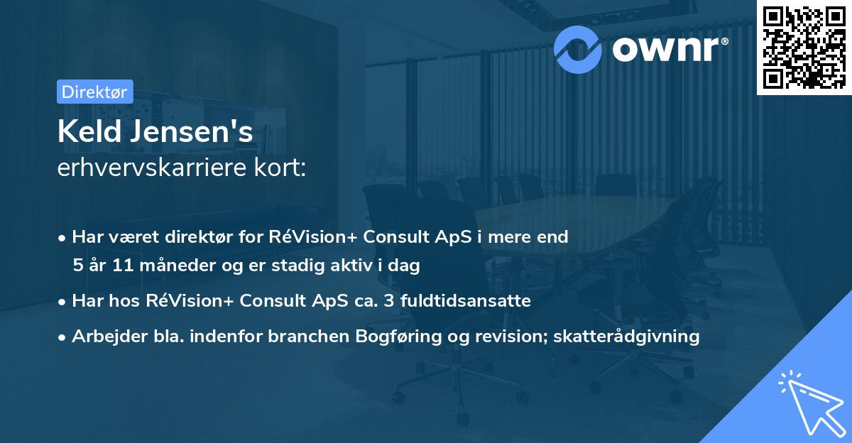 Keld Jensen's erhvervskarriere kort
