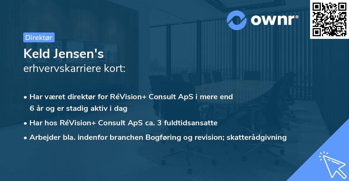 Keld Jensen's erhvervskarriere kort