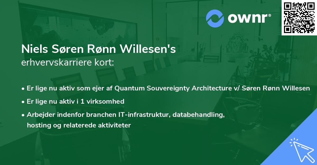 Niels Søren Rønn Willesen's erhvervskarriere kort