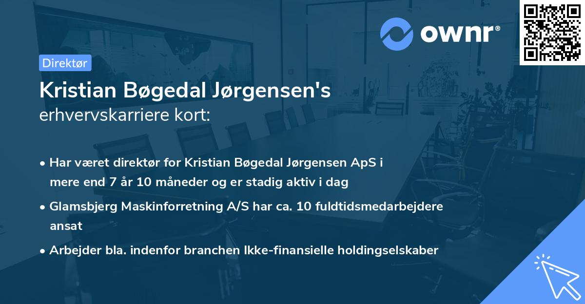 Kristian Bøgedal Jørgensen's erhvervskarriere kort