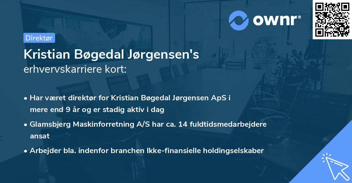 Kristian Bøgedal Jørgensen's erhvervskarriere kort