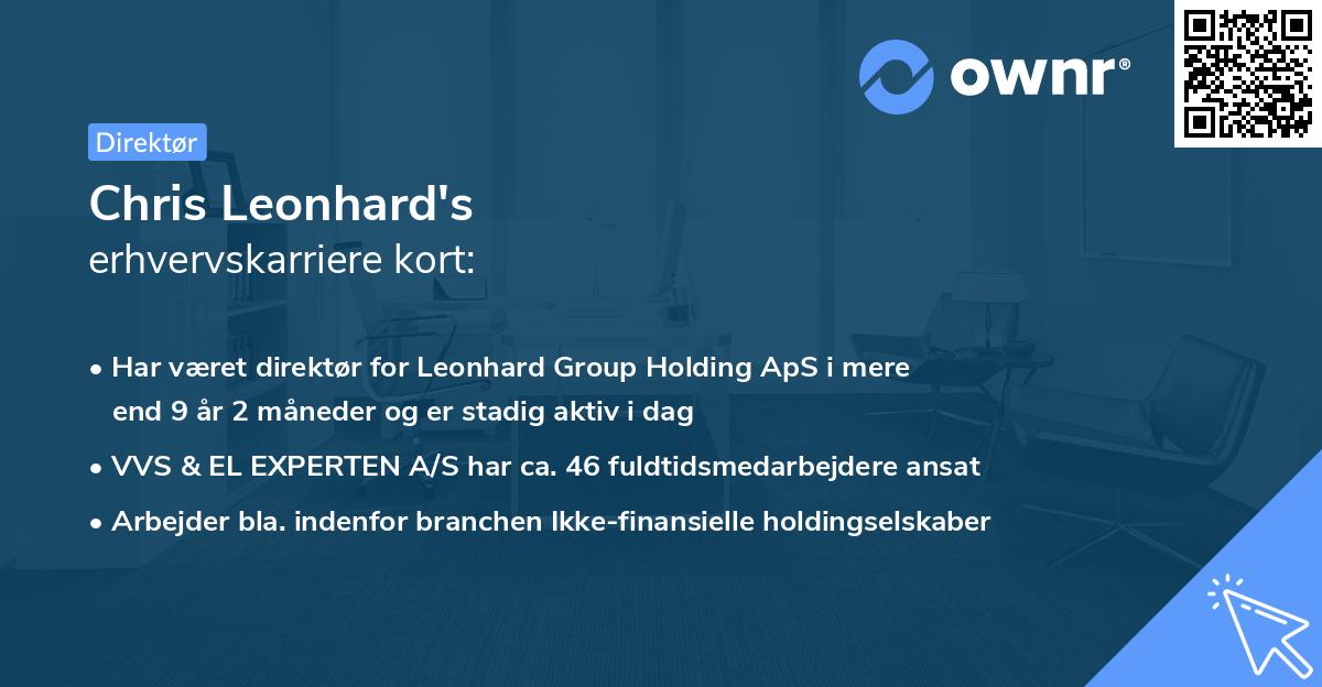 Chris Leonhard's erhvervskarriere kort