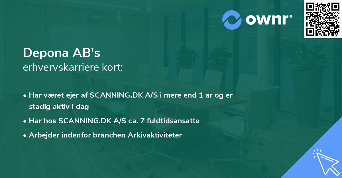 Depona AB's erhvervskarriere kort