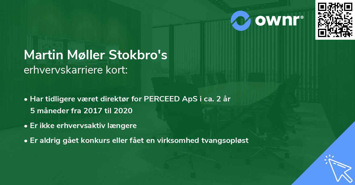 Martin Møller Stokbro's erhvervskarriere kort