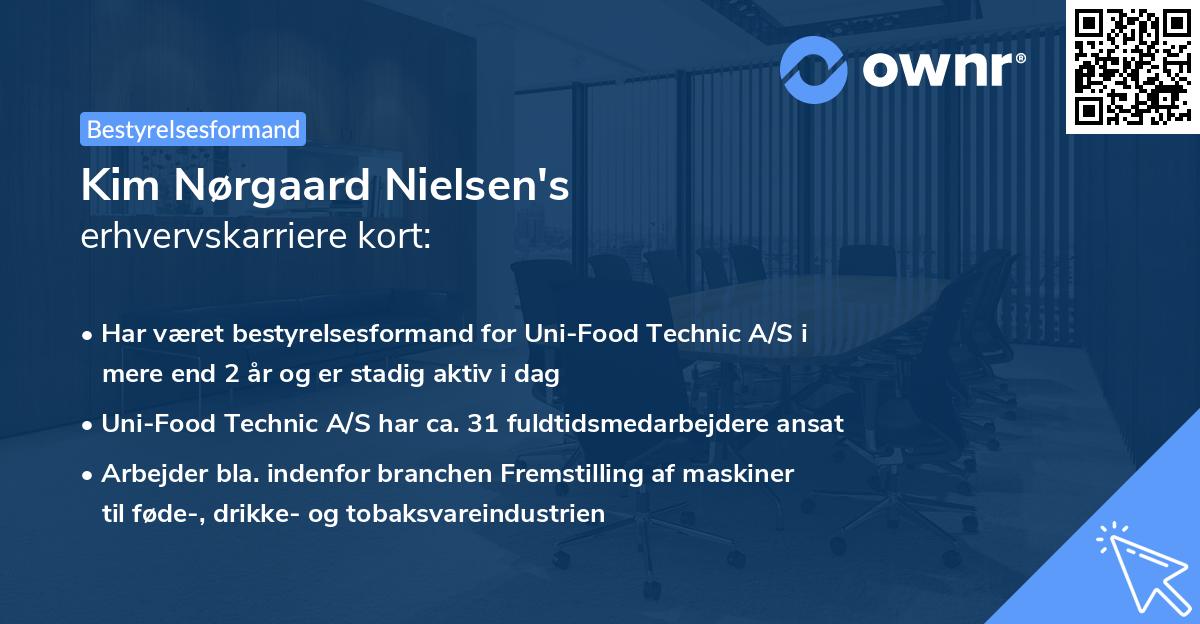Kim Nørgaard Nielsen's erhvervskarriere kort