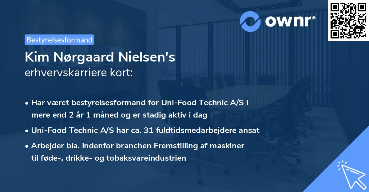 Kim Nørgaard Nielsen's erhvervskarriere kort