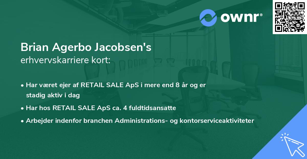 Brian Agerbo Jacobsen's erhvervskarriere kort