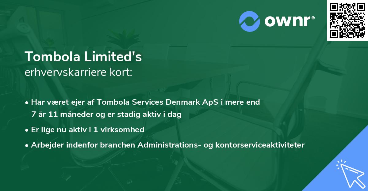 Tombola Limited's erhvervskarriere kort