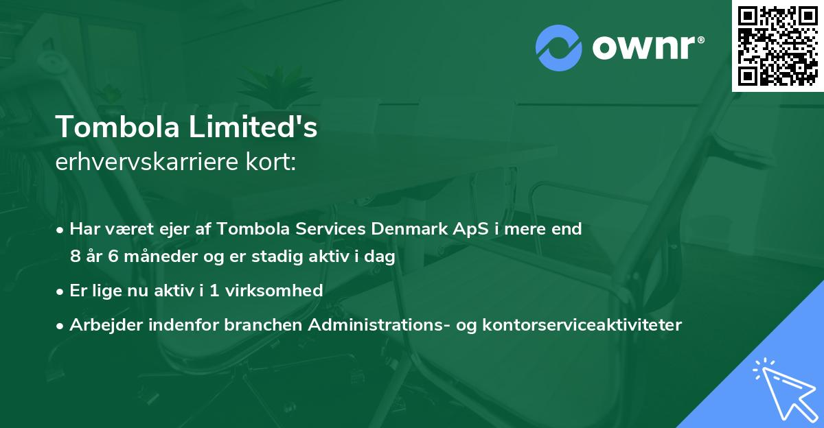 Tombola Limited's erhvervskarriere kort