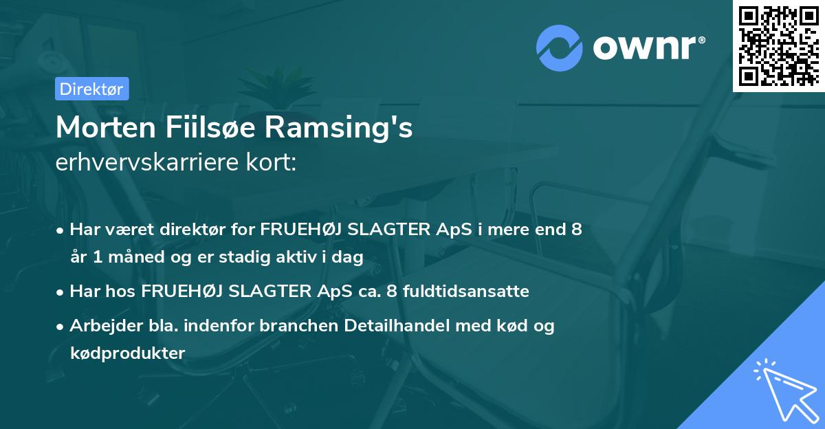 Morten Fiilsøe Ramsing's erhvervskarriere kort