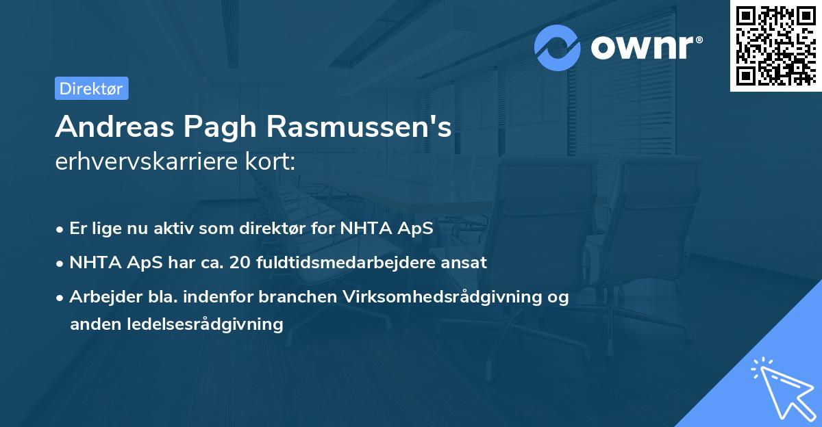 Andreas Pagh Rasmussen's erhvervskarriere kort
