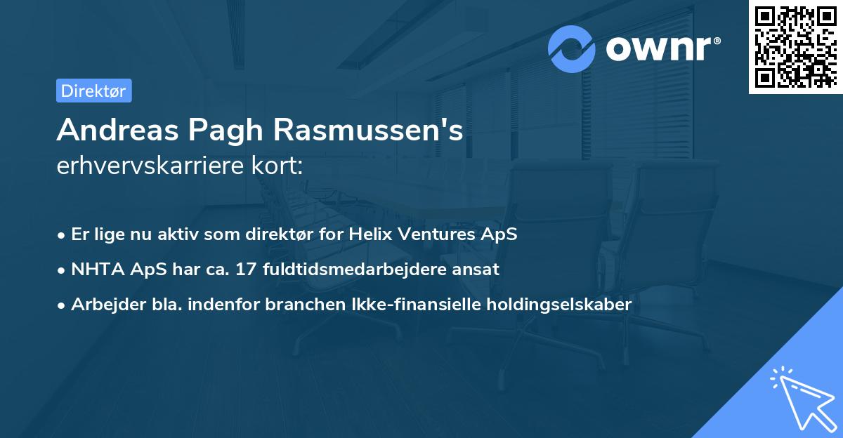 Andreas Pagh Rasmussen's erhvervskarriere kort