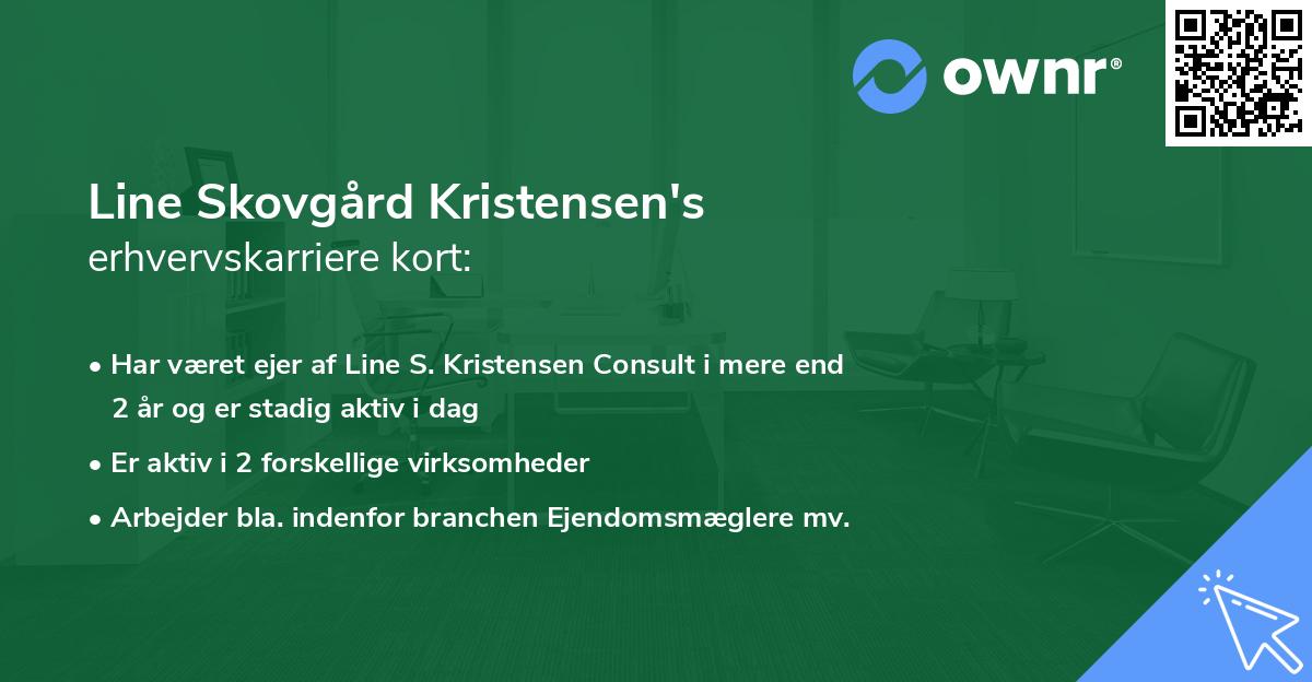 Line Skovgård Kristensen's erhvervskarriere kort