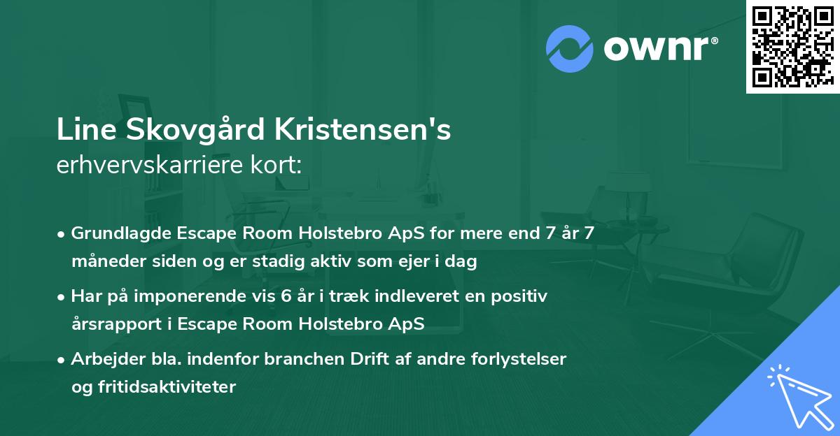 Line Skovgård Kristensen's erhvervskarriere kort
