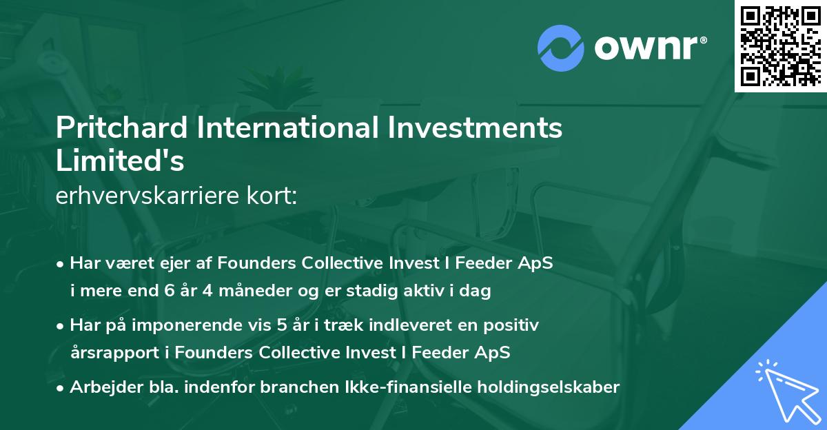 Pritchard International Investments Limited's erhvervskarriere kort