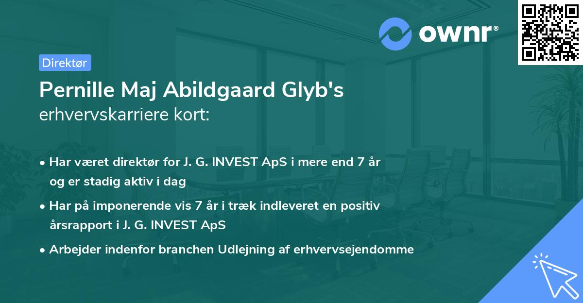 Pernille Maj Abildgaard Glyb's erhvervskarriere kort