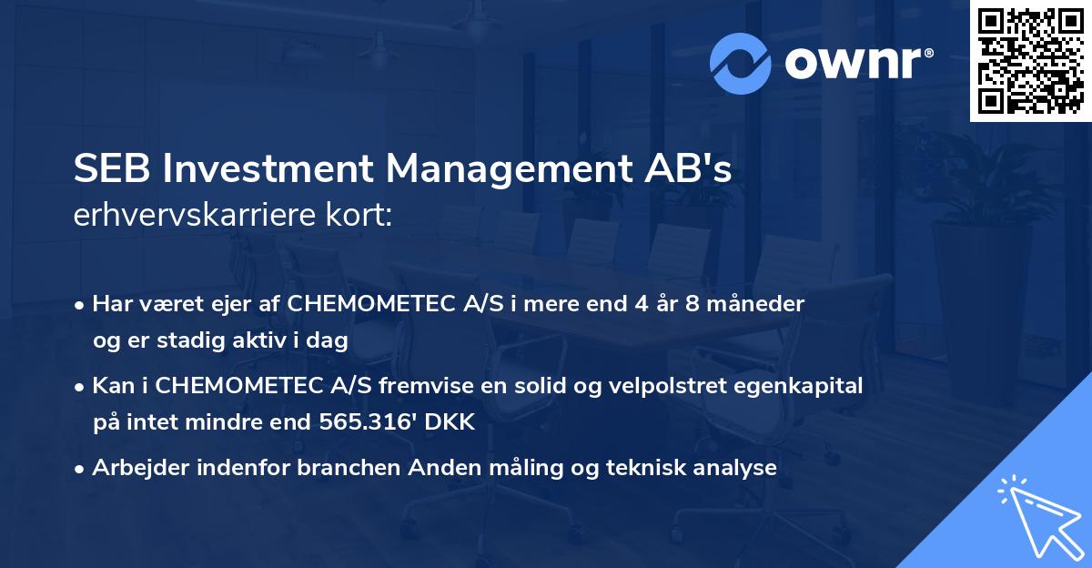 SEB Investment Management AB's erhvervskarriere kort