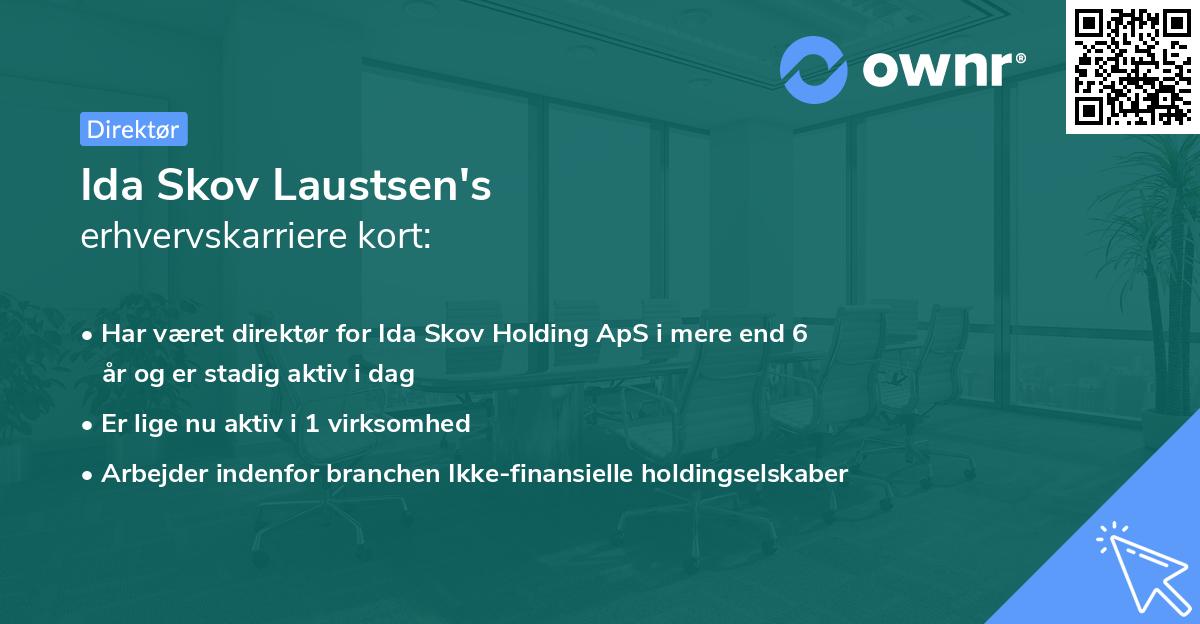 Ida Skov Laustsen's erhvervskarriere kort