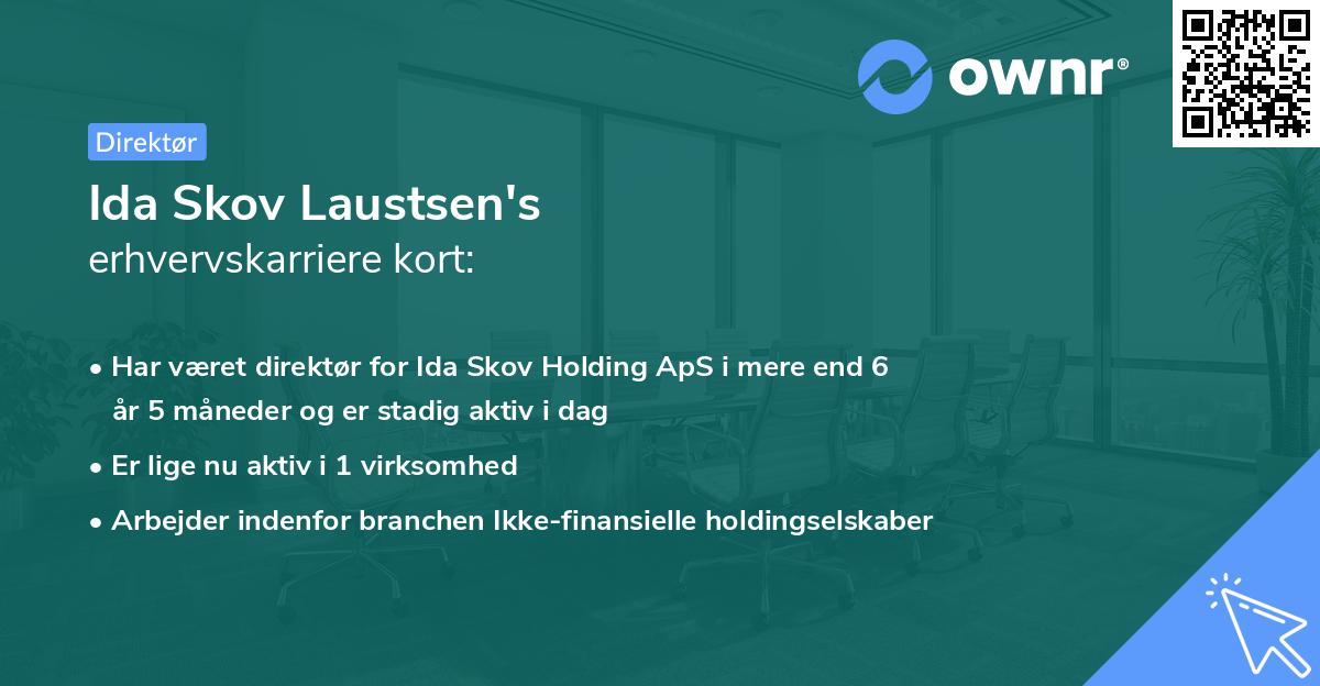 Ida Skov Laustsen's erhvervskarriere kort