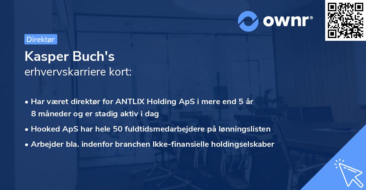 Kasper Buch's erhvervskarriere kort