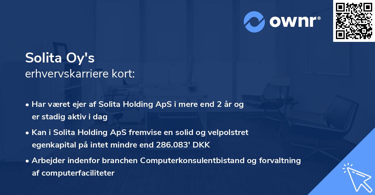 Solita Oy's erhvervskarriere kort