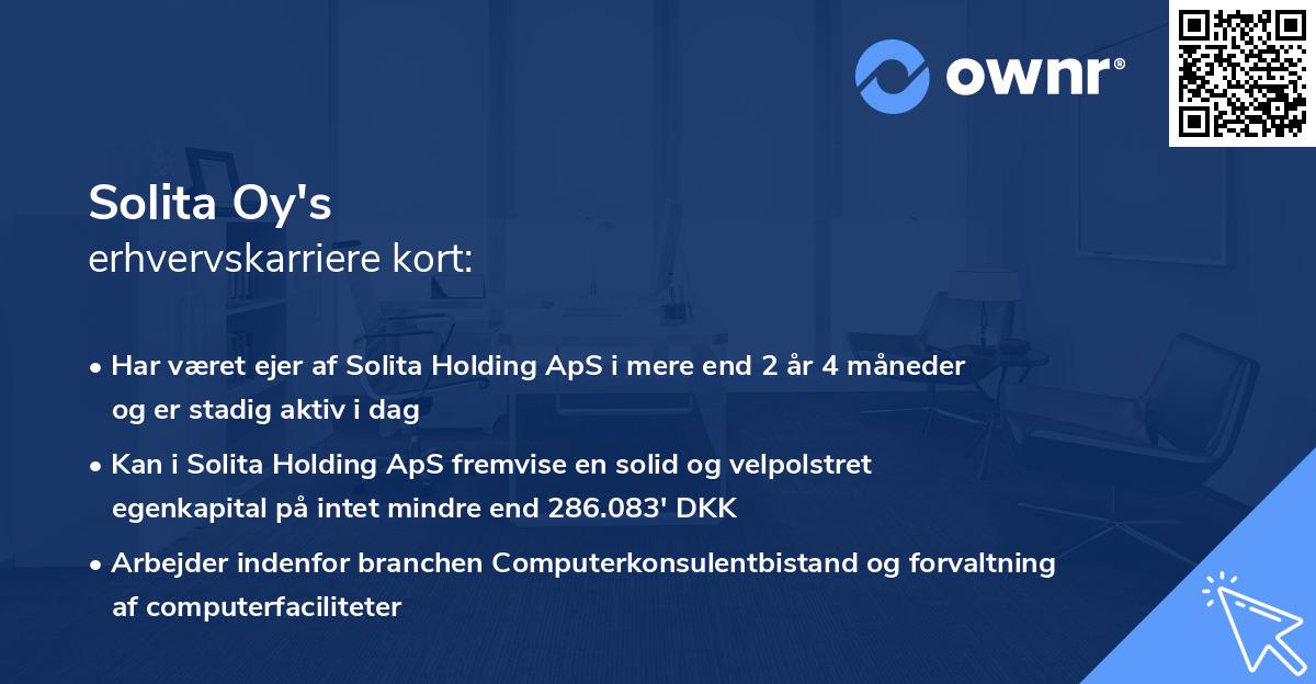 Solita Oy's erhvervskarriere kort