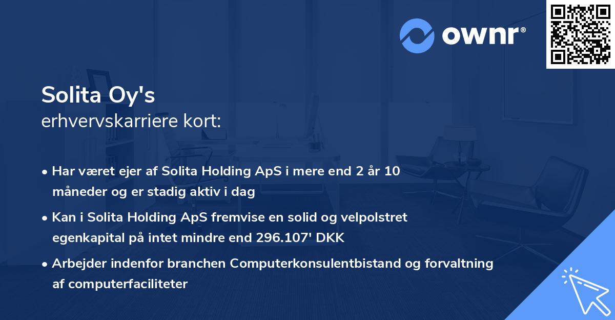 Solita Oy's erhvervskarriere kort