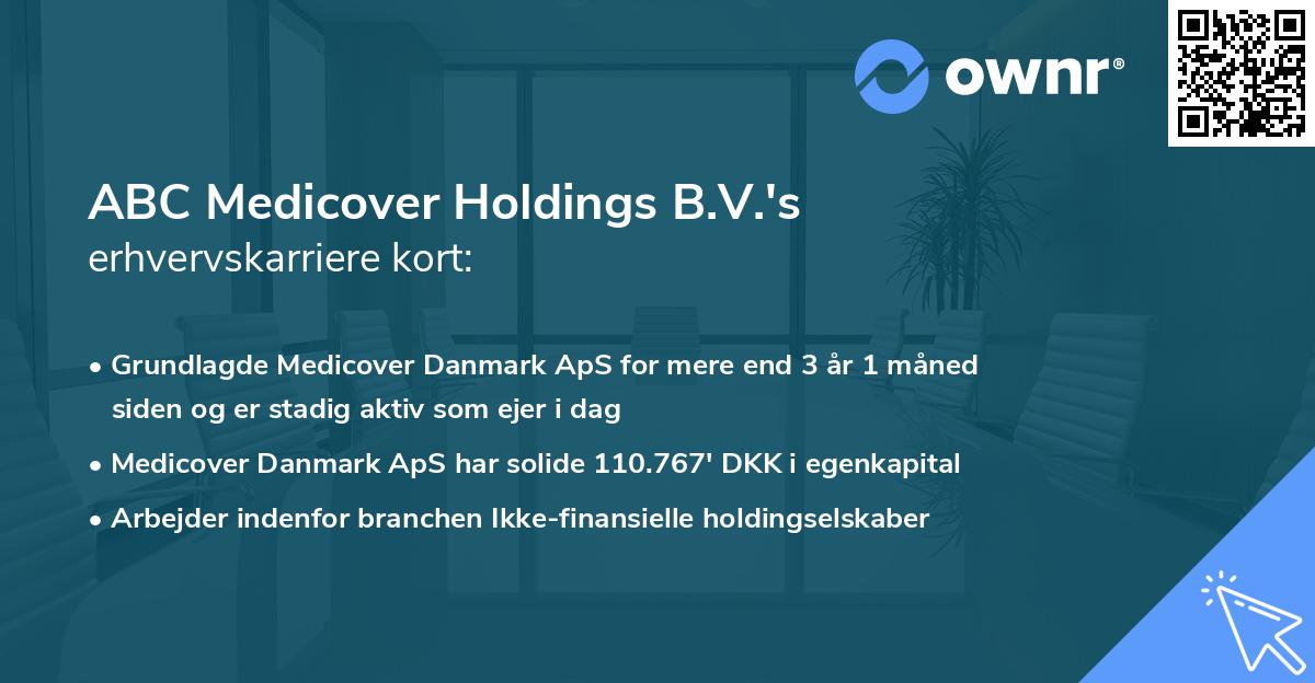 ABC Medicover Holdings B.V.'s erhvervskarriere kort